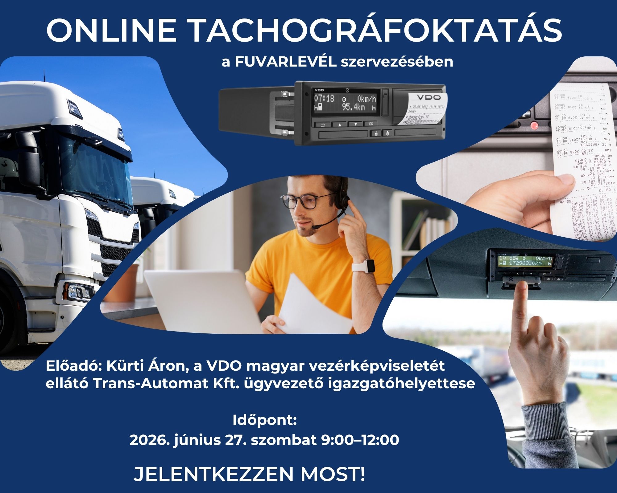 Online tachográfoktatás